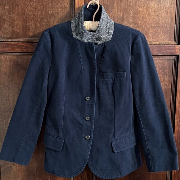J CREW "OLD SCHOOL" BRUSHED COTTON JACKET SIZE M - Picture 1 of 12